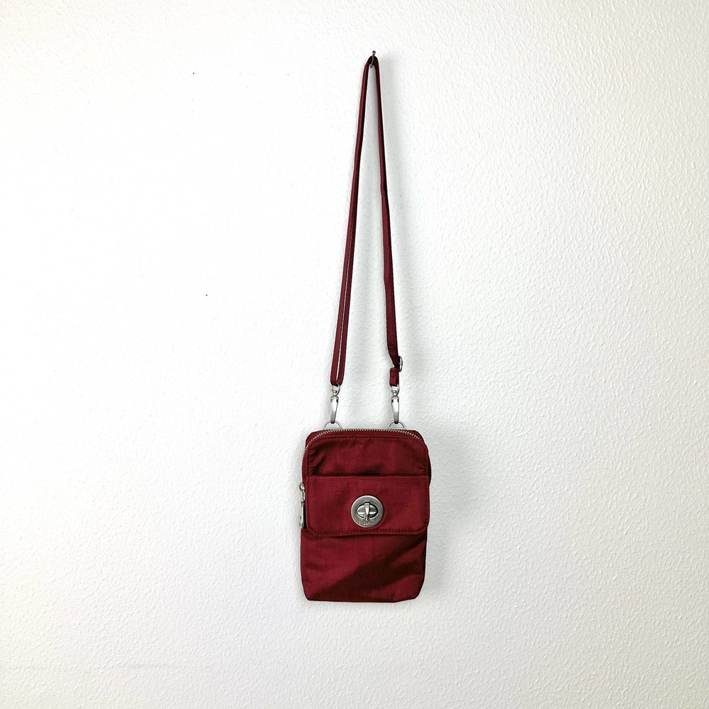 Baggallini Crossbody Bag RFID Lima Red Maroon